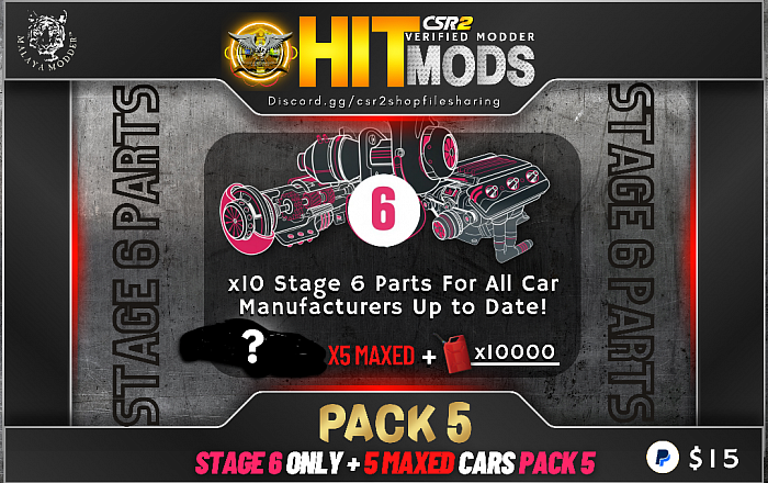 Stage 6 for all cars (x10)